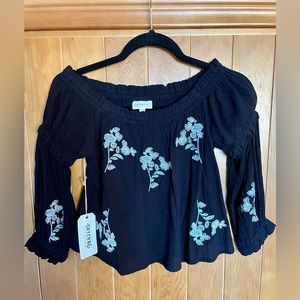 Brand new, Shyanne off-the-shoulder top.